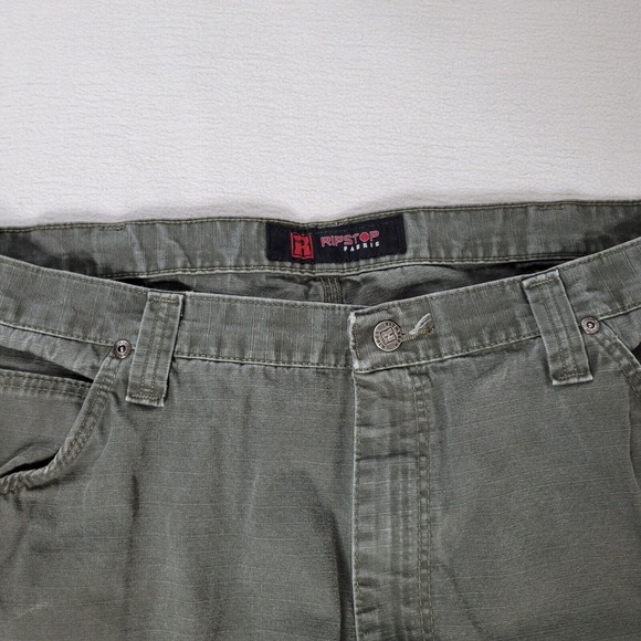 Ripstop Cargo Pants Mens 42x30 Grey Workwear - Picture 12 of 16